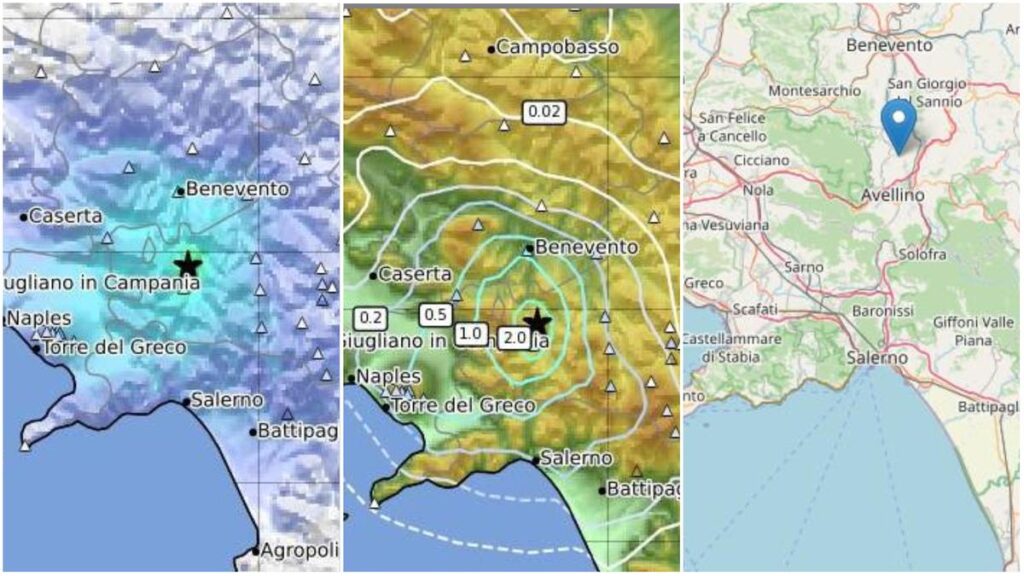 Terremoto ad Avellino oggi: scossa di magnitudo 3.6 avvertita dalla popolazione