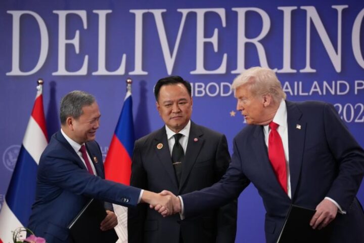 Trump presiede la firma dell'accordo di pace tra Thailandia e Cambogia in Malesia