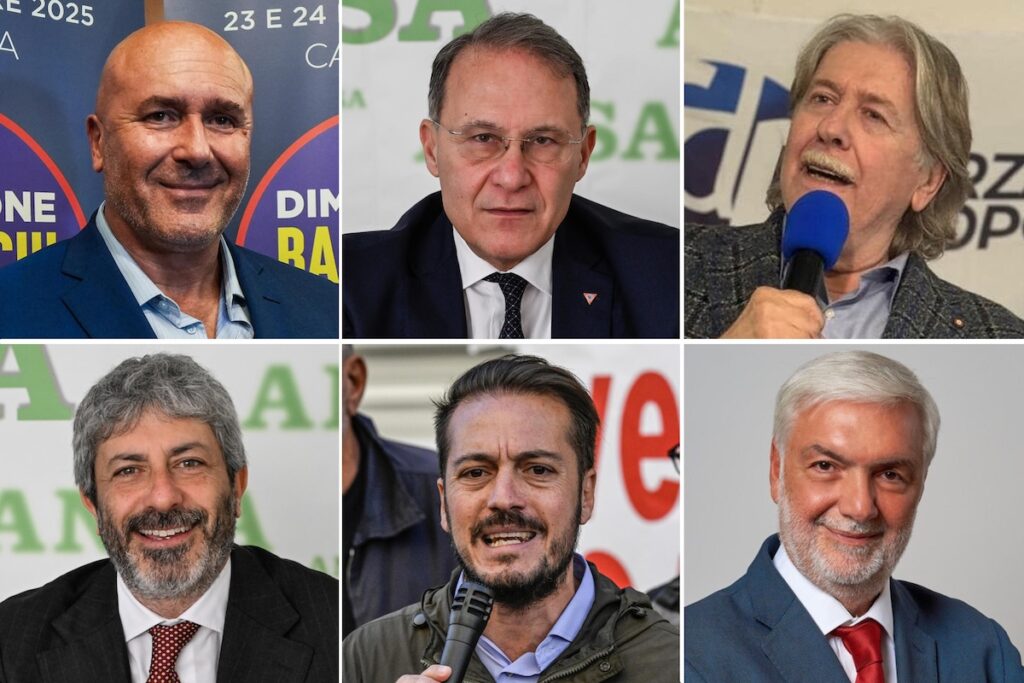 Elezioni in Campania 2025: cinque candidati si sfidano per la successione di De Luca il 23 e 24 novembre