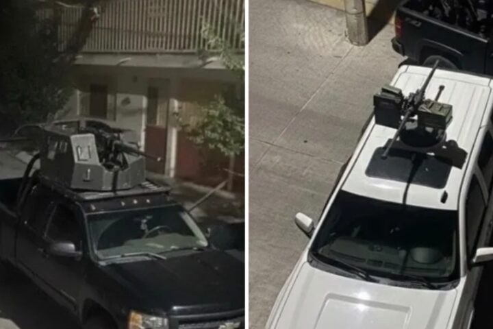 I narcos e l'uso di SUV con mitragliatrici remote in Messico