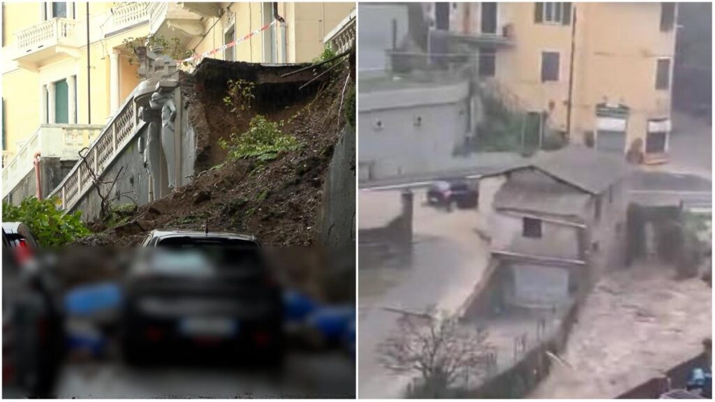 Maltempo in Liguria: trombe d’aria e allagamenti, allerta arancione a Genova