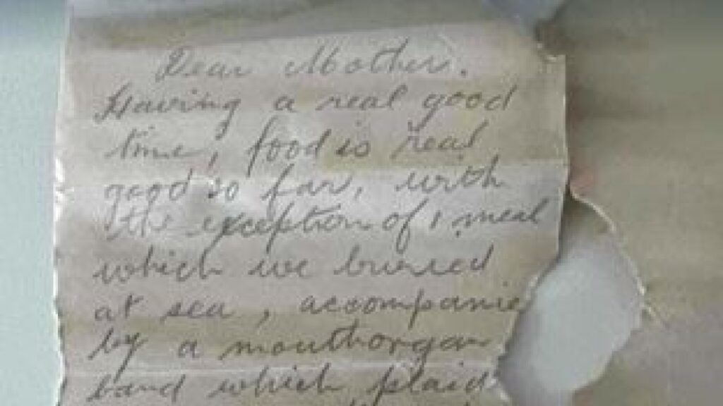 Ritrovata in Australia una lettera del 1916 di un soldato che chiedeva di contattare la madre