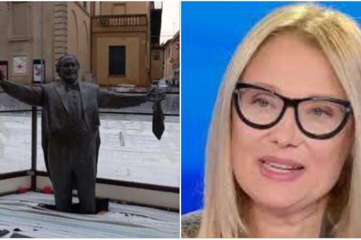 Statua di Pavarotti nella pista di ghiaccio di Pesaro, la vedova: “È indegno”