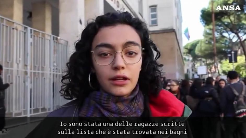 Studentessa del Giulio Cesare denuncia una lista di stupri: “Non ho paura”