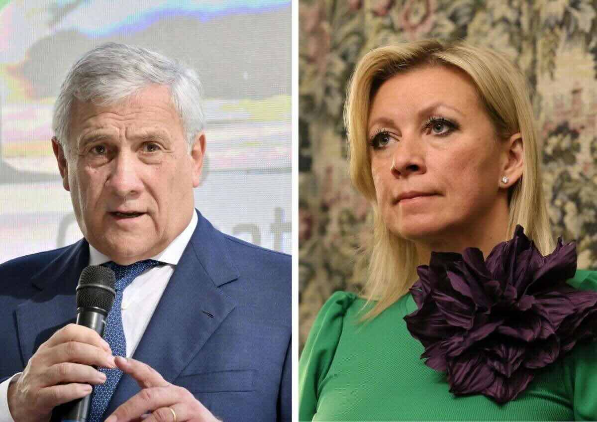 Tajani critica la Russia dopo le parole di Zakharova: «Così rafforza il sostegno a Kiev»
