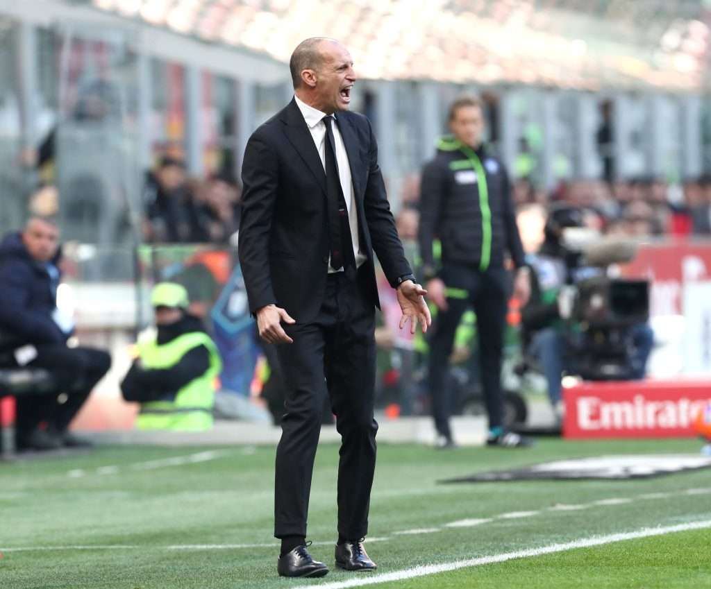 Allegri soddisfatto nonostante il pareggio del Milan contro il Sassuolo