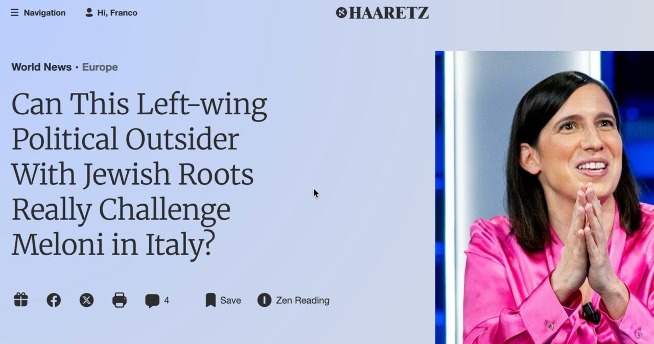 Elly Schlein: il ritratto critico di Haaretz e le sfide nella corsa contro Giorgia Meloni