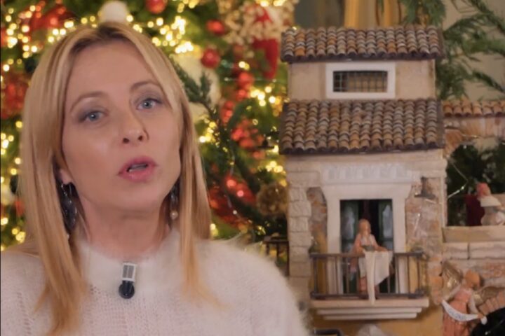 Giorgia Meloni augura un Natale di orgoglio e identità agli italiani