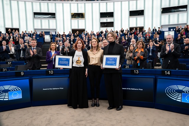 Il Parlamento europeo assegna il Premio Sacharov a Andrezj Poczobut e Mzia Amaglobeli, entrambi in carcere