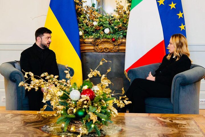 Incontro Meloni-Zelensky a Palazzo Chigi: discussioni sulla pace e sicurezza in Ucraina