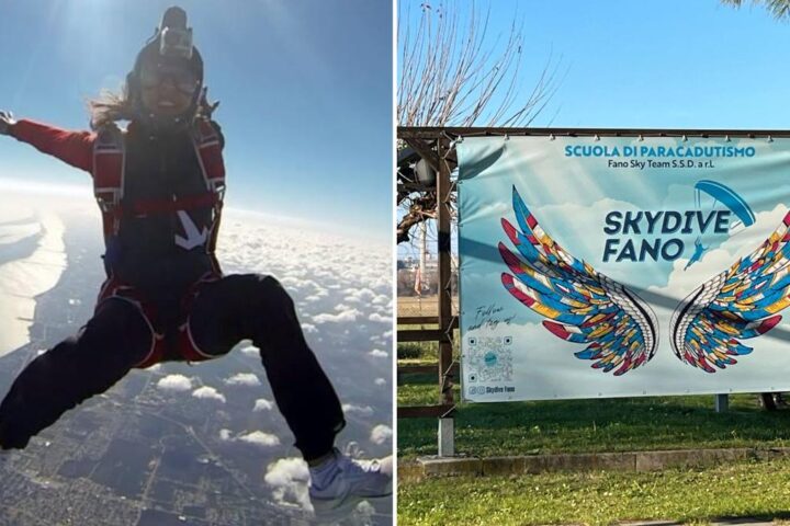 Tragedia a Fano: due paracadutisti Violetta Laiketsion ed Ermes Zampa muoiono in un incidente durante un lancio