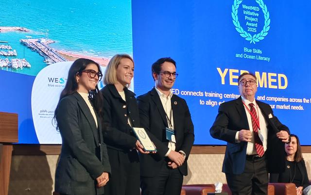 YEP MED dell'Escola Europea vince il WestMED Best Project 2025 Award a Tunisi