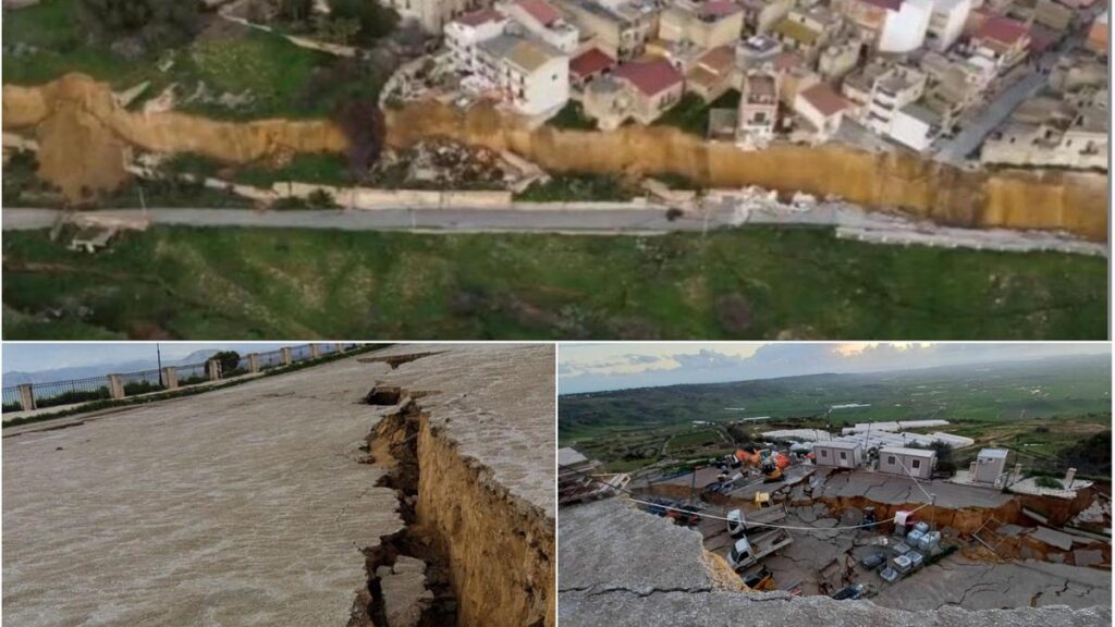 Frana a Niscemi: 1000 evacuati e scuole chiuse per rischio emergenza