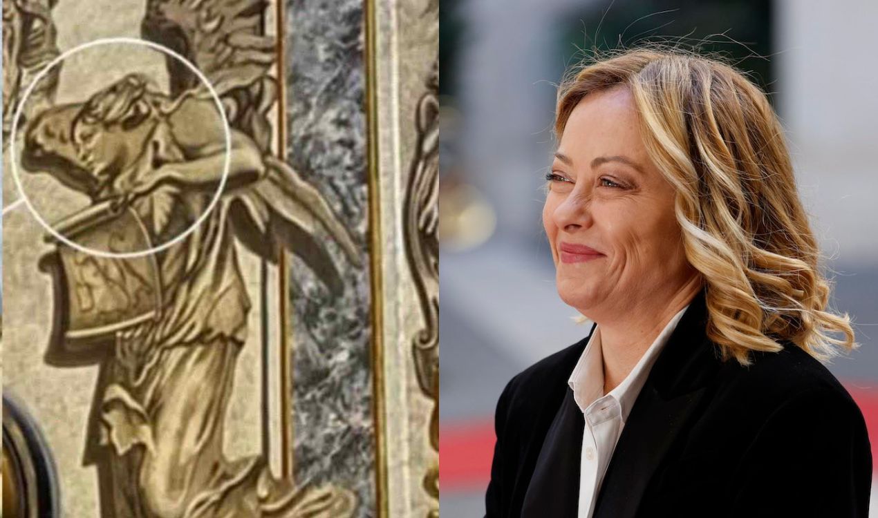 Giorgia Meloni commenta il restauro controverso dell'angelo nella basilica di San Lorenzo in Lucina