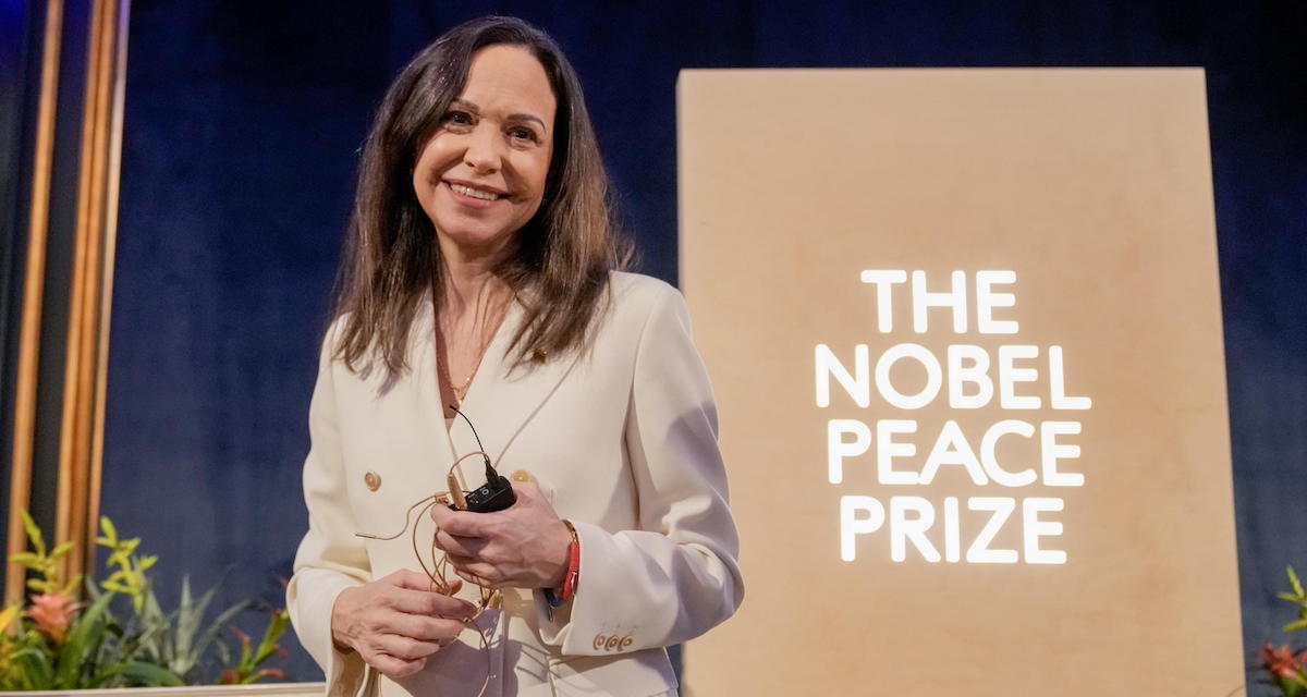 María Corina Machado propone di condividere il Nobel per la Pace con Trump