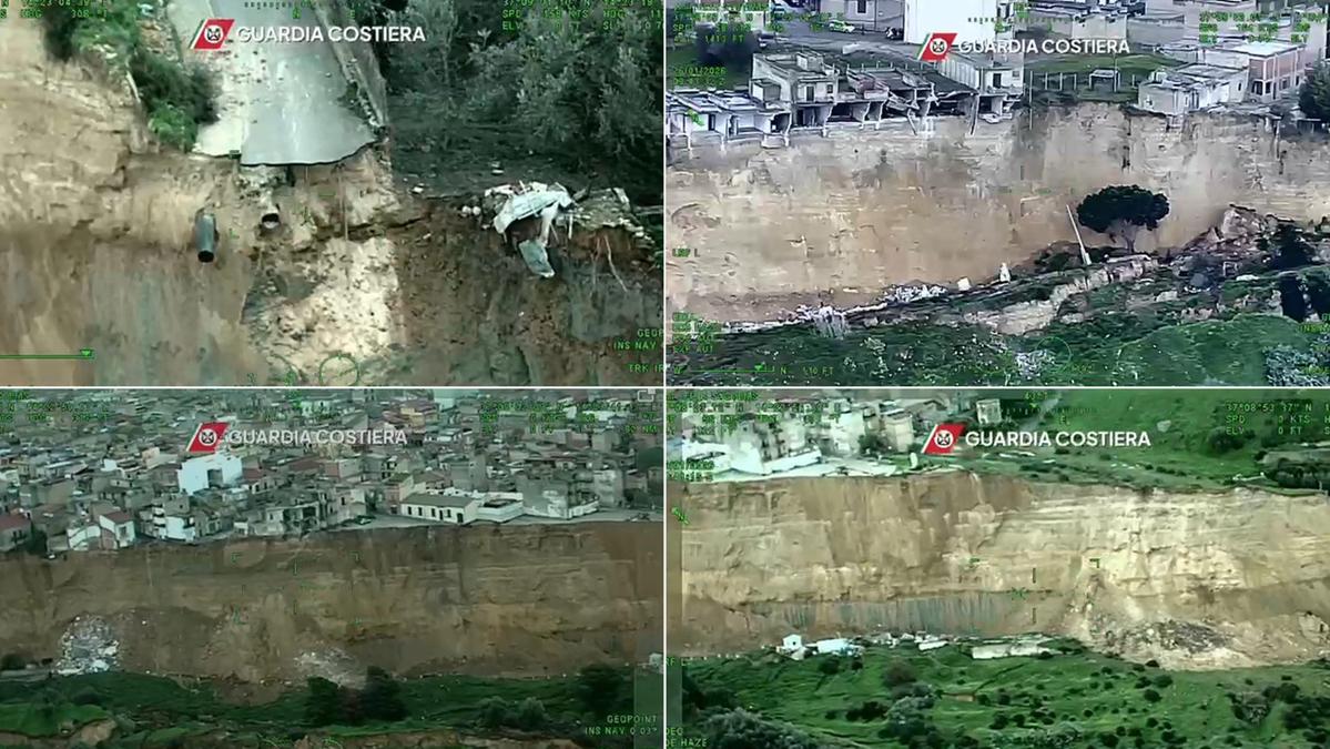 Niscemi colpita da frana di 4 chilometri, oltre 1.500 sfollati in cerca di aiuto