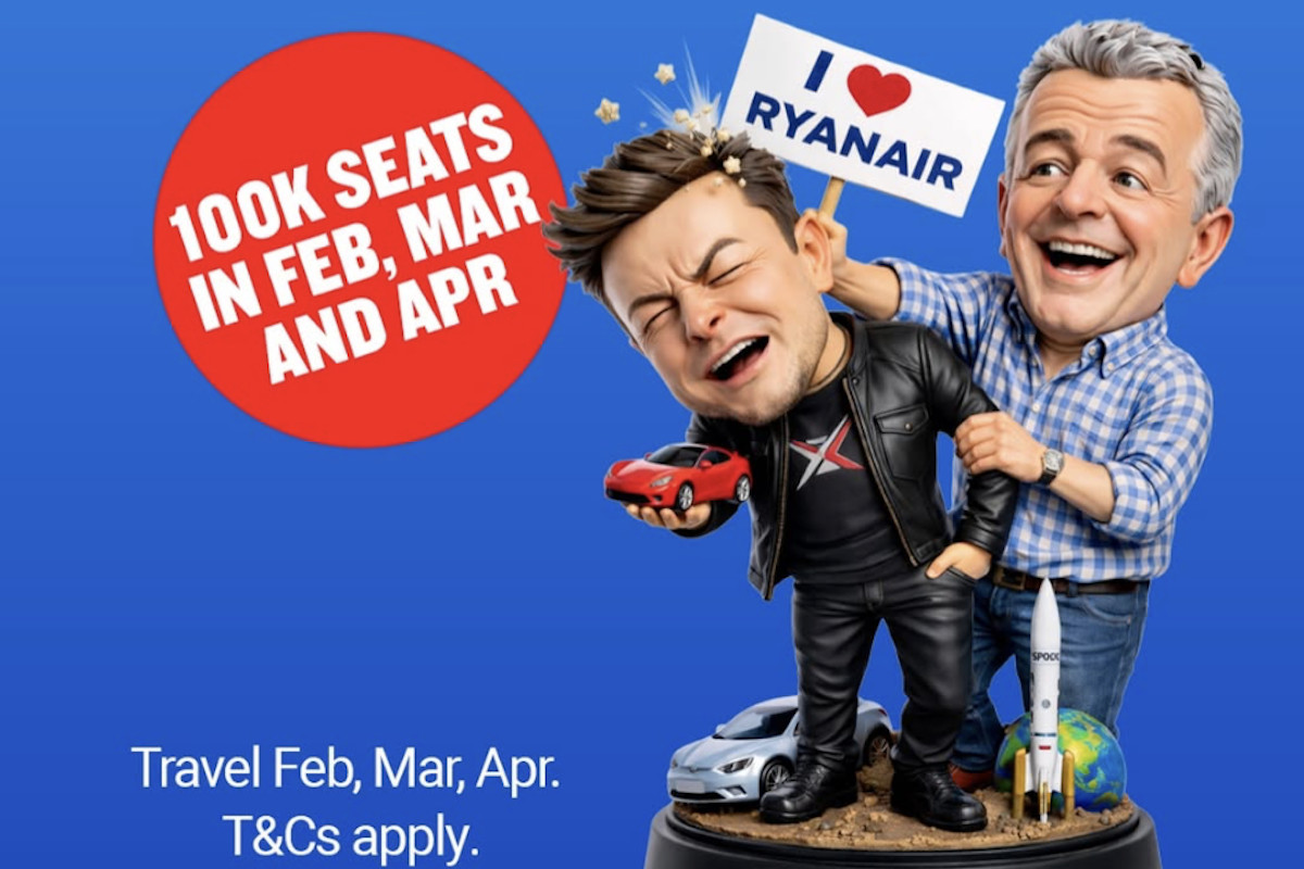 Ryanair rifiuta Starlink: battibecco pubblico tra O’Leary ed Elon Musk