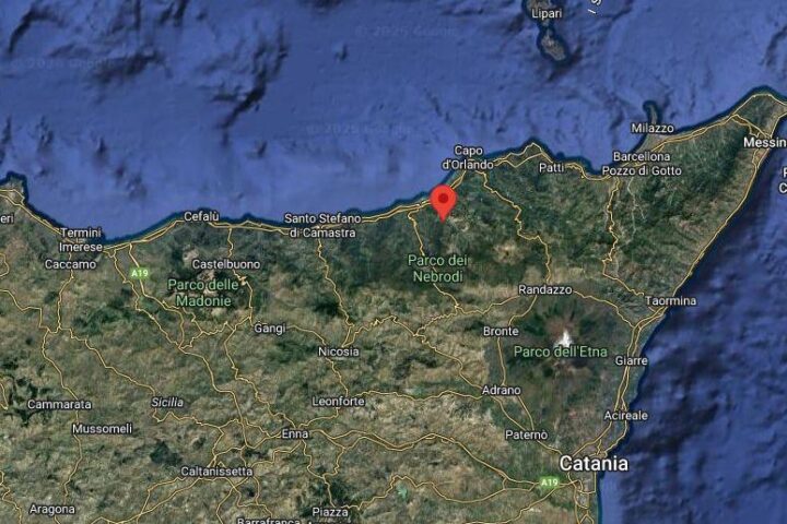 Terremoto di magnitudo 4 colpisce vicino a Militello Rosmarino, Messina, alle 14:54