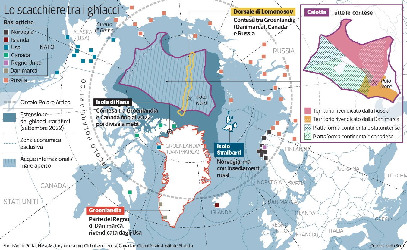 Trump rompe l'accordo con i Paesi occidentali sulla Groenlandia mentre cresce la tensione nelle Svalbard