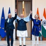 Ue e India firmano accordo di libero scambio a New Delhi, un passo storico per le due economie