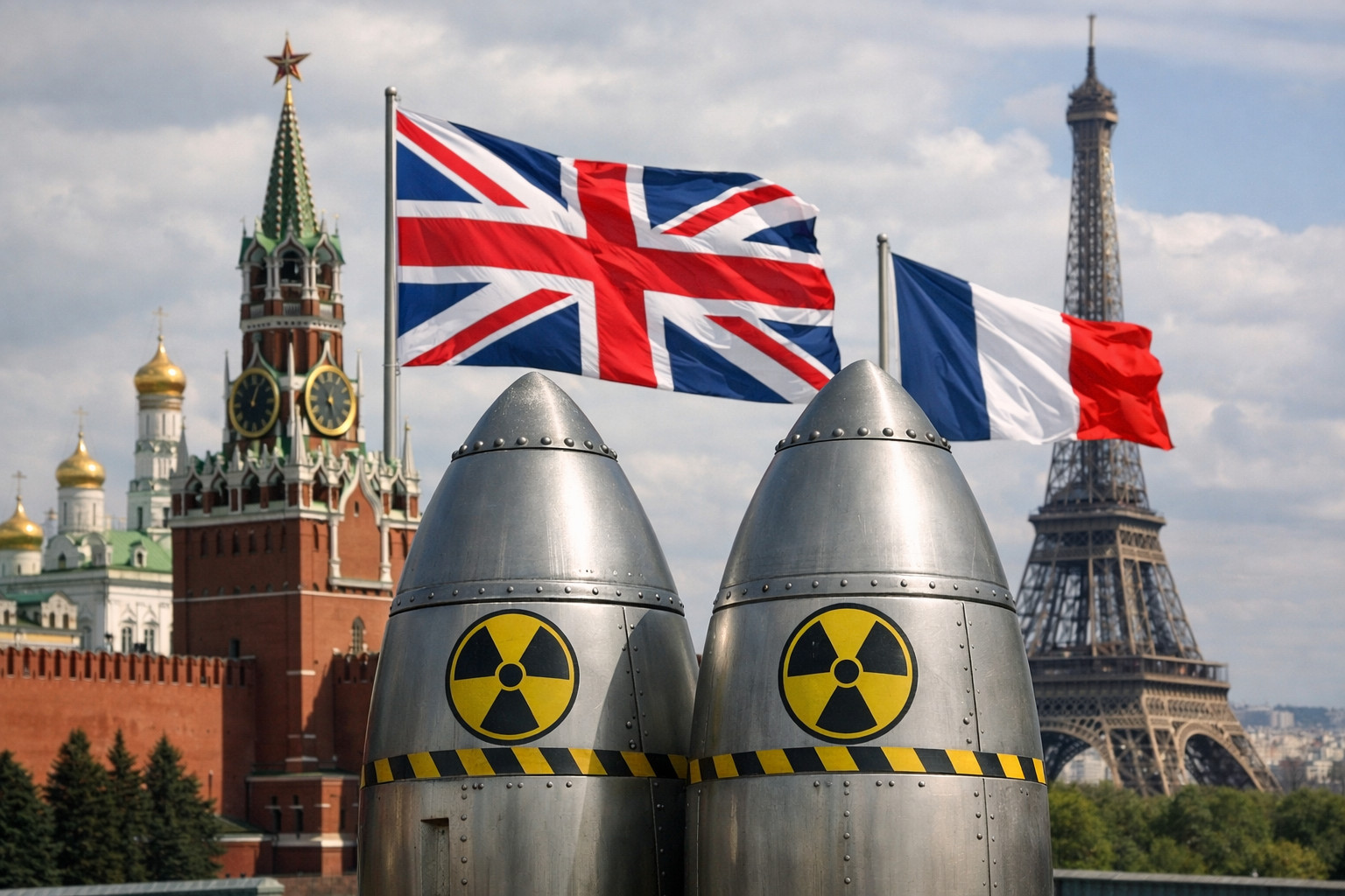 Il Cremlino accusa Londra e Parigi: 'Pronti a fornire testate nucleari a Kiev'