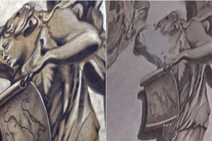 Cancellato il volto di Meloni nell'affresco di San Lorenzo in Lucina: la versione di Valentinetti sul restauro