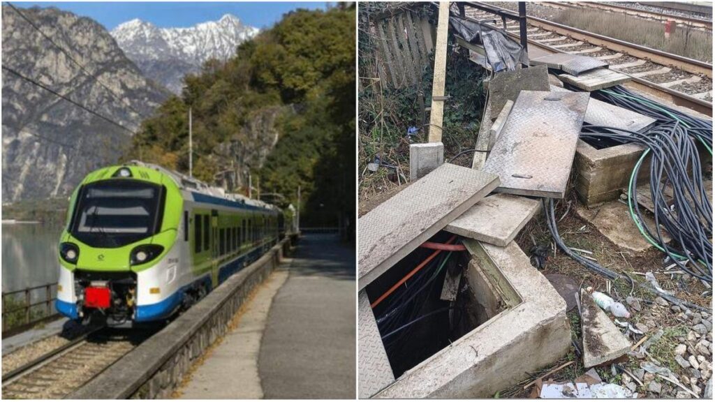 Esplosione di molotov lungo la ferrovia delle Olimpiadi di Milano-Cortina, indagini in corso