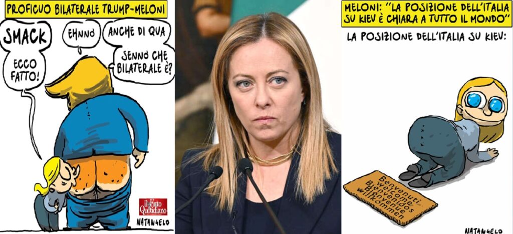 Giorgia Meloni critica Natangelo per vignette satiriche, difendendo Pucci e attaccando la sinistra