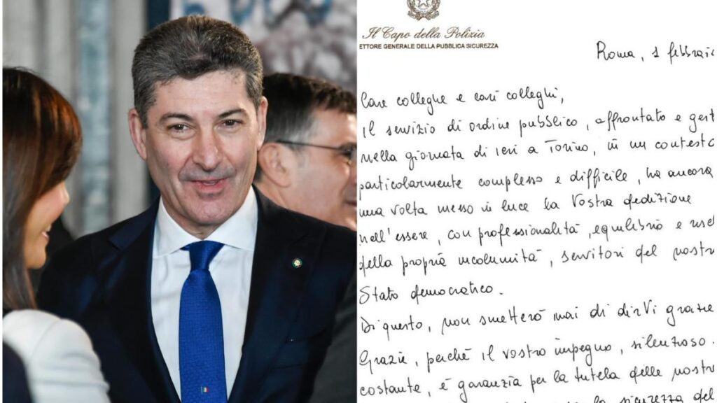 Il capo della polizia Vittorio Pisani scrive una lettera di sostegno agli agenti feriti a Torino