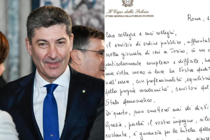 Il capo della polizia Vittorio Pisani scrive una lettera di sostegno agli agenti feriti a Torino