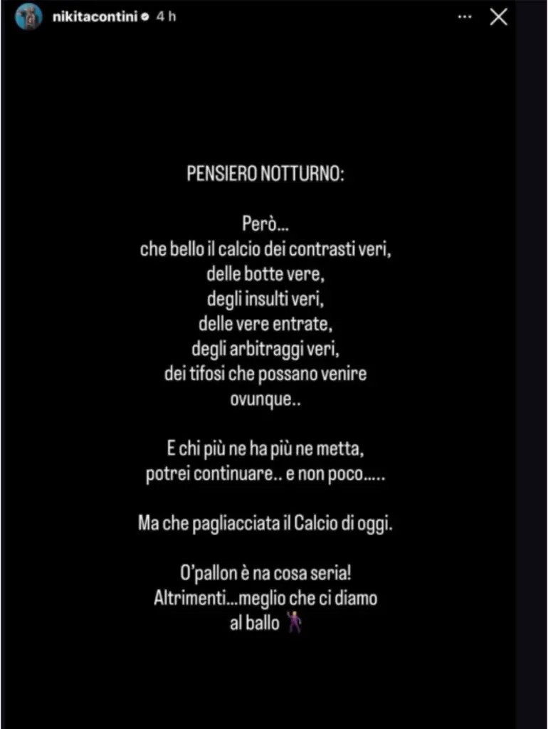 Il portiere del Napoli definisce il calcio una "farsa" in un sfogo sui social dopo la sconfitta con l'Atalanta