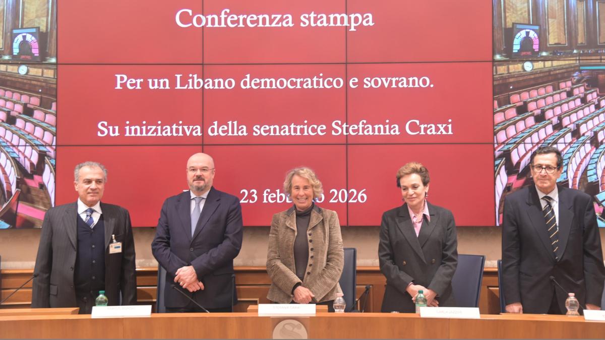 "La conferenza stampa in Senato per un Libano democratico e sovrano"