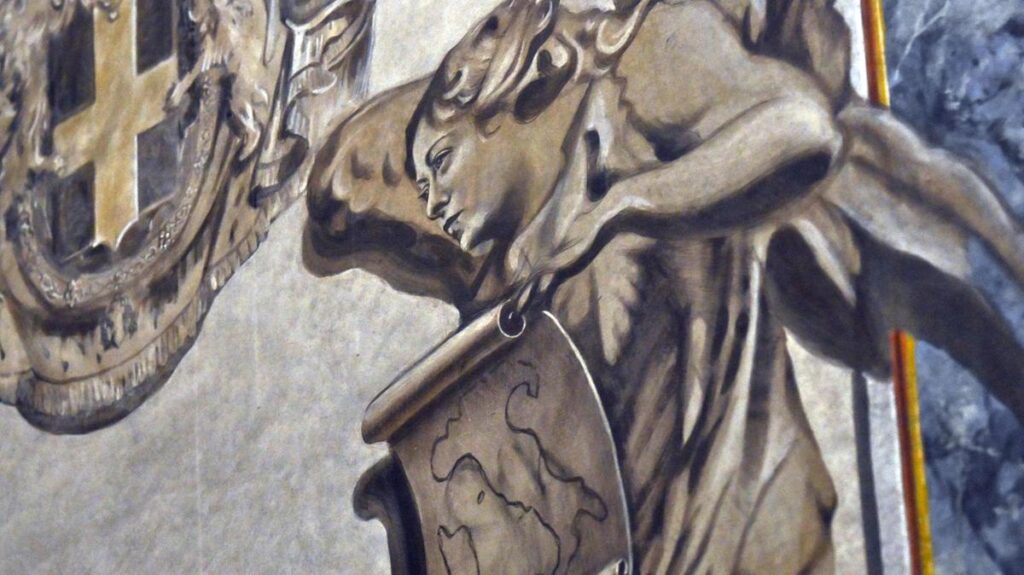 Meloni ritratta come angelo, l'opposizione protesta dopo il restauro a Roma