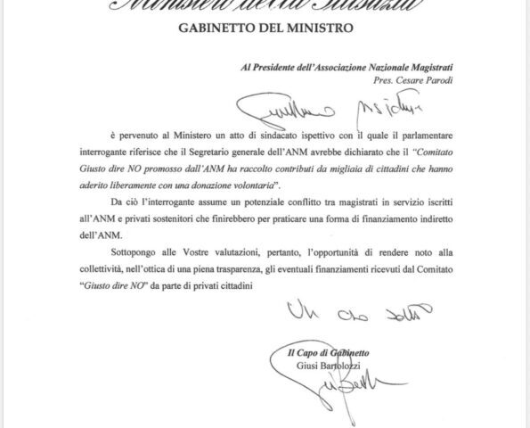 Nordio chiede all’Anm i nomi dei finanziatori del comitato No al referendum, ma l'Anm rifiuta per motivi di privacy