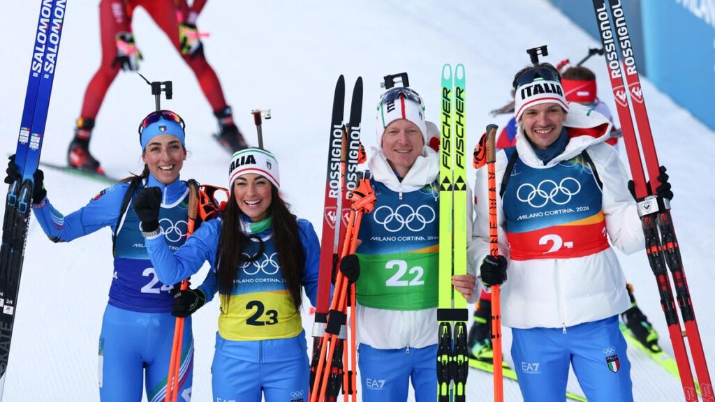 Olimpiadi, argento per l'Italia nel biathlon: bronzo per Dalmasso e Goggia
