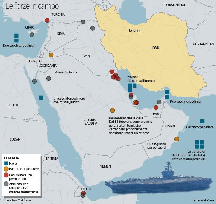 Trump indica un attacco contro l'Iran: «Decisione entro dieci-quindici giorni»