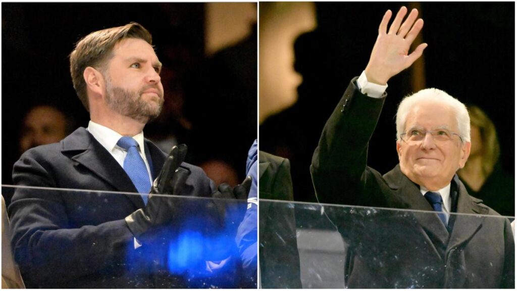 Vance adotta un nuovo look alle Olimpiadi di Milano Cortina: cravatta azzurra e approccio diplomatico