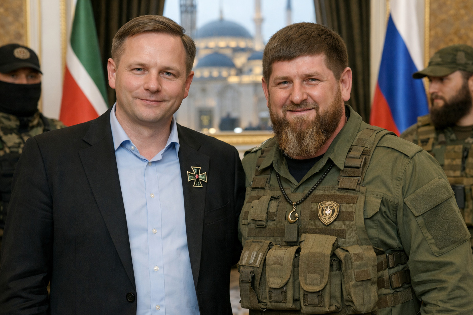 Germania-Cecenia: funzionario AfD con simbolo nazista in visita al regime di Kadyrov