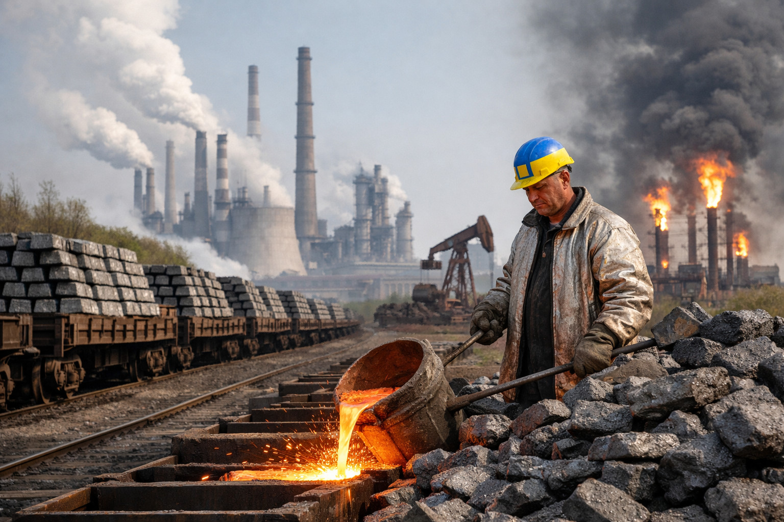 La ghisa ucraina alimenta le industrie europee mentre la Russia affronta crisi multiple