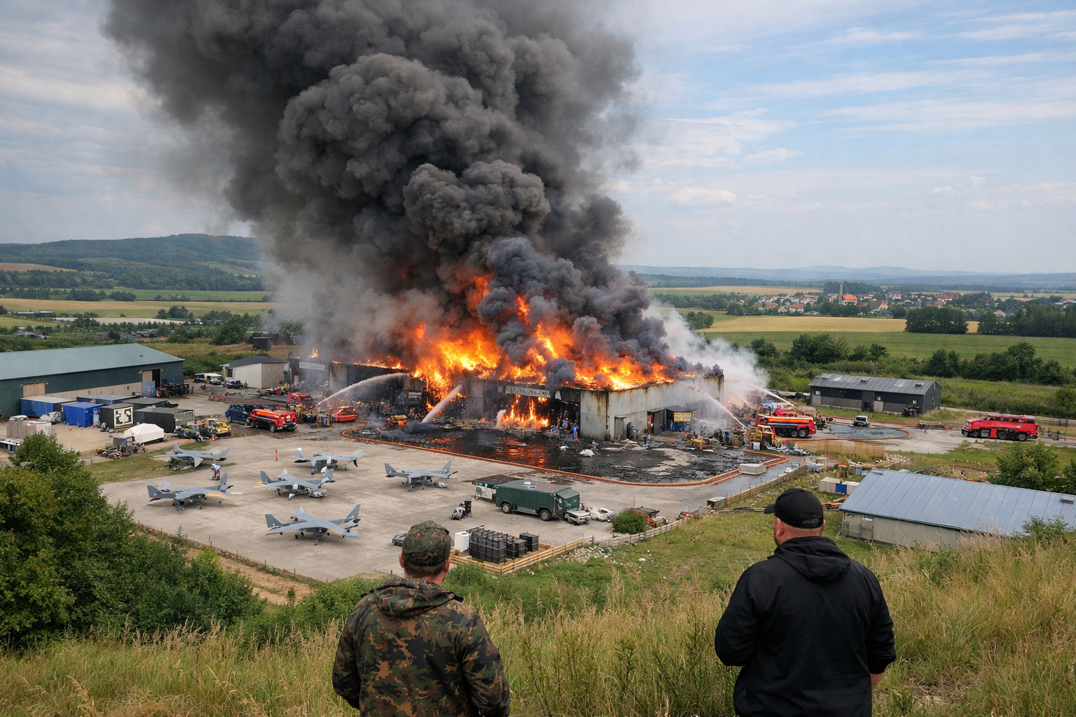 Incendio doloso in Repubblica Ceca: obiettivo i droni per l'Ucraina