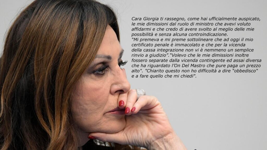 Daniela Santanchè si dimette da ministra del Turismo, un addio tra polemiche e promesse di responsabilità