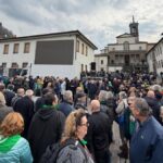 Funerali di Umberto Bossi a Pontida: il commosso saluto dei militanti leghisti