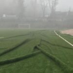 Helicopter landing of minister Nordio damages football pitch in Potenza, 800 youths unable to play
