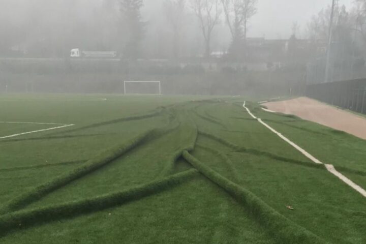 Helicopter landing of minister Nordio damages football pitch in Potenza, 800 youths unable to play