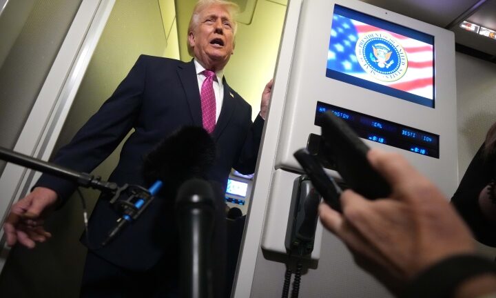 Il consueto Trump all'inizio della settimana