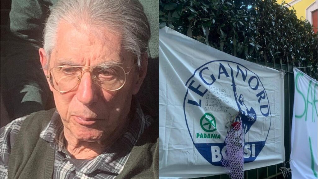 Il pellegrinaggio dei militanti leghisti a Gemonio per onorare Umberto Bossi, scomparso a 84 anni