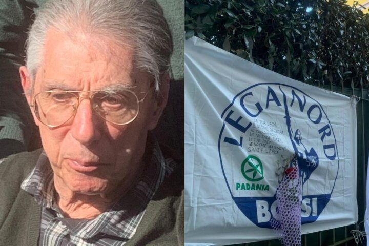 Il pellegrinaggio dei militanti leghisti a Gemonio per onorare Umberto Bossi, scomparso a 84 anni