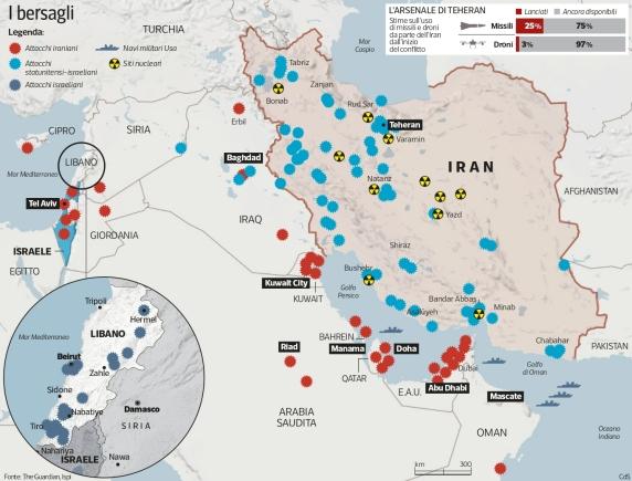 L'Iran attua una strategia del caos con attacchi coordinati in tutta la regione