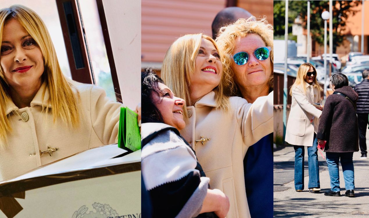 Referendum giustizia, Meloni esprime soddisfazione per l'alta affluenza al seggio di Spinaceto