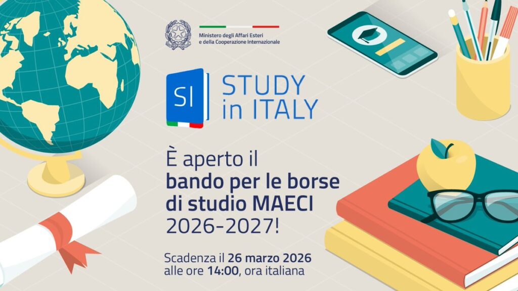 Ultimi giorni per candidarsi alle borse di studio 2026/2027 offerte dal Ministero degli Affari Esteri